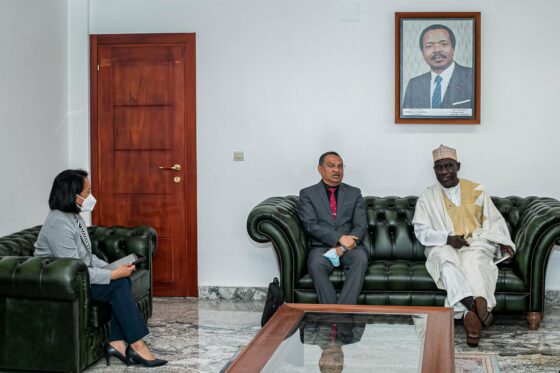 Cameroun-FMI:  Aivo Andrianarivelo en visite de courtoisie chez le MINEPAT             